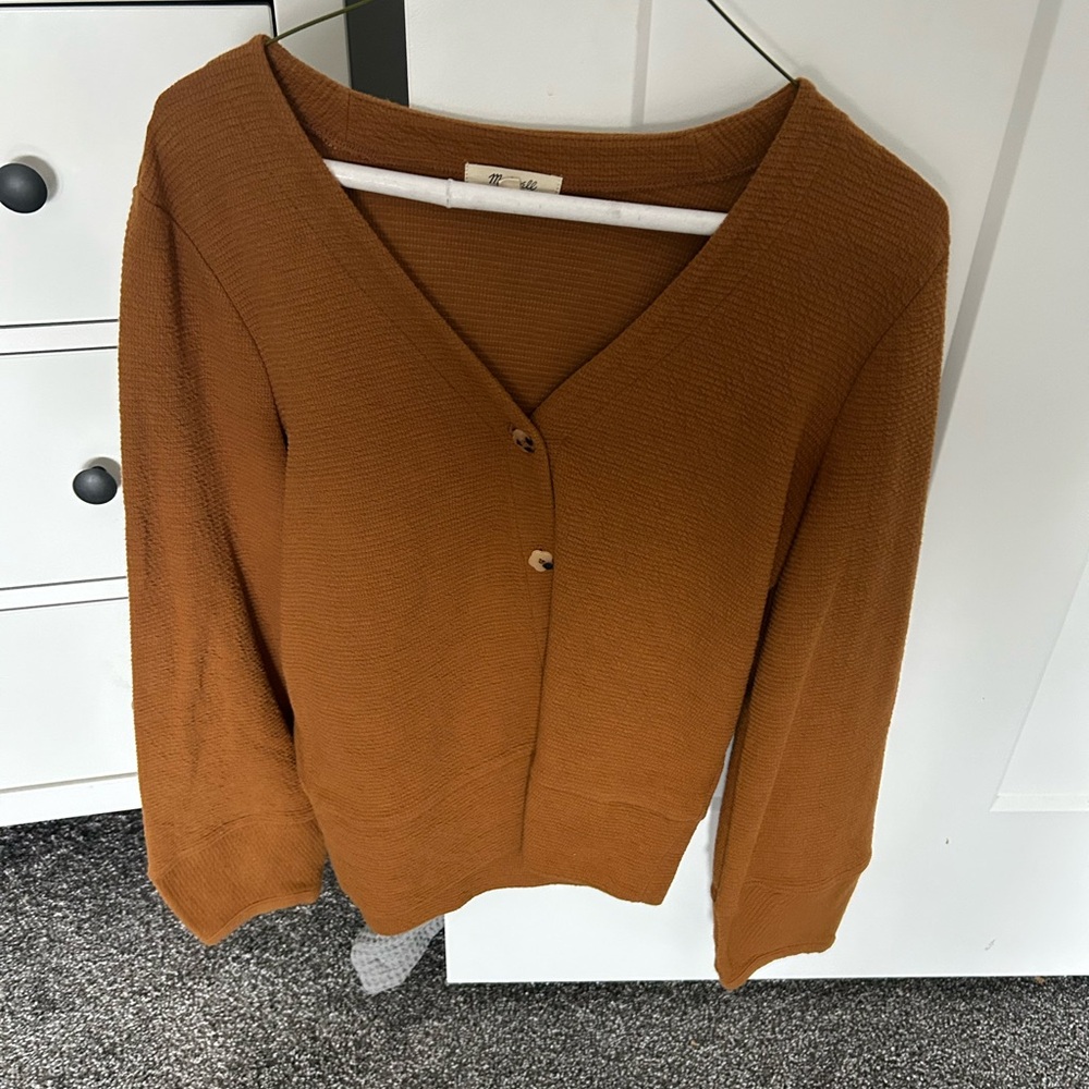 Madewell Women's V-Neck Cardigan - Tan
